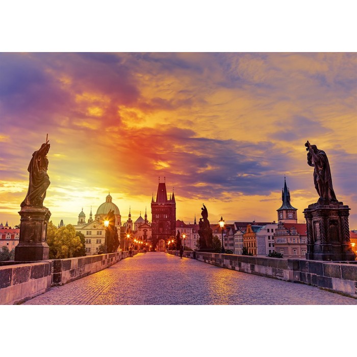 Puzzle  Enjoy-Puzzle-1284 Charles Bridge at Sunset, Prague