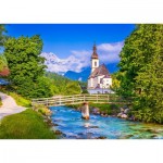 Puzzle  Enjoy-Puzzle-1323 Small Church in Ramsau, Germany