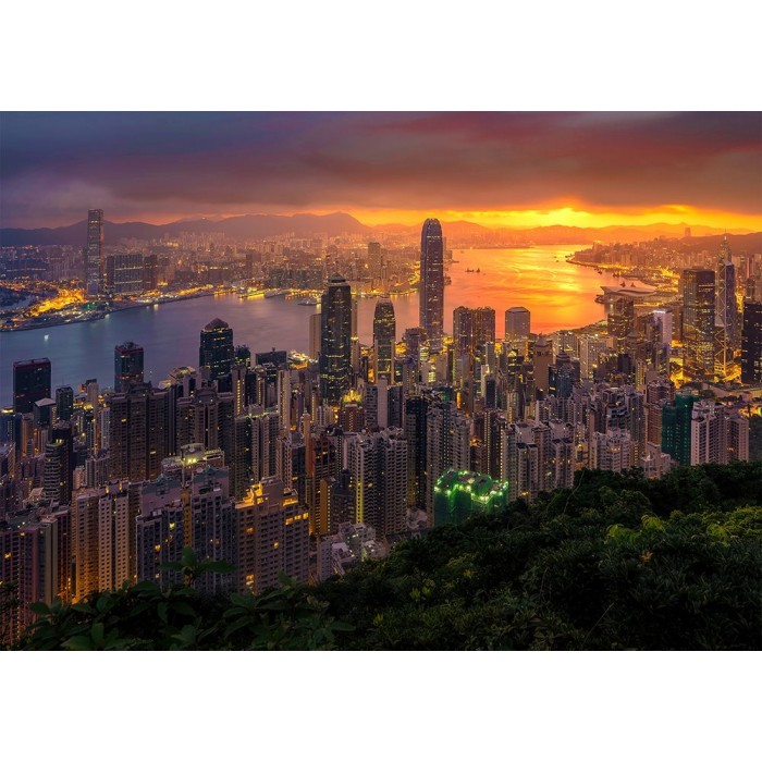 Hong Kong au Lever du Soleil