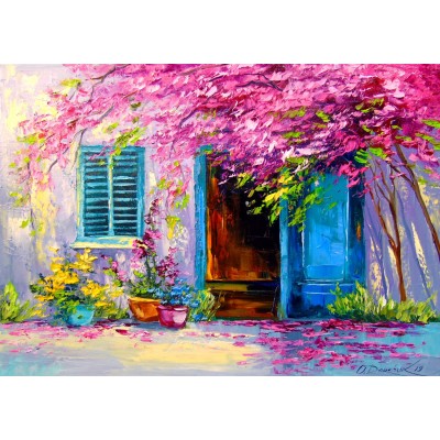 Puzzle Enjoy-Puzzle-1693 Blooming Courtyard
