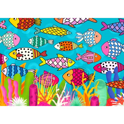 Puzzle Enjoy-Puzzle-2049 Poissons à Motifs