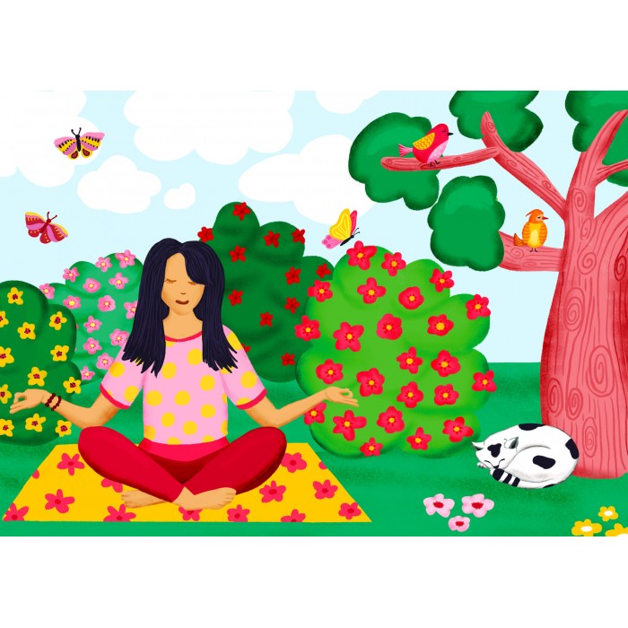 Puzzle  Enjoy-Puzzle-2052 Yoga dans le Parc