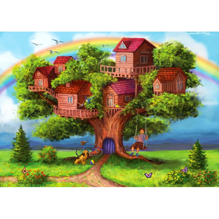 Puzzle Enjoy-Puzzle-2053 Les Cabanes dans les Arbres