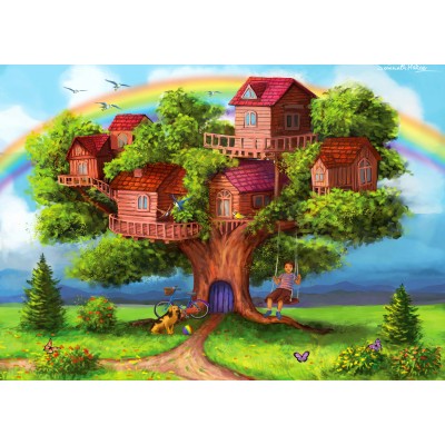 Puzzle Enjoy-Puzzle-2053 Les Cabanes dans les Arbres