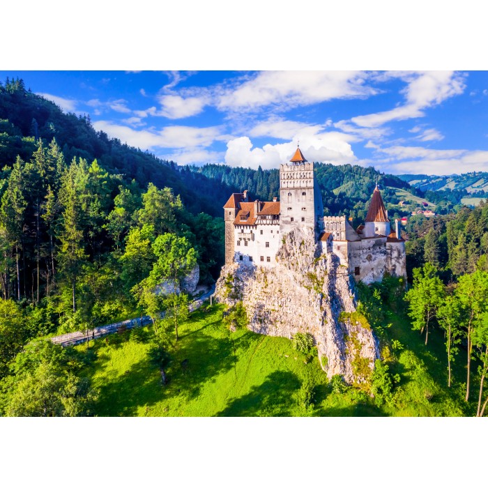 Puzzle  Enjoy-Puzzle-2100 Château de Bran en Été, Roumanie