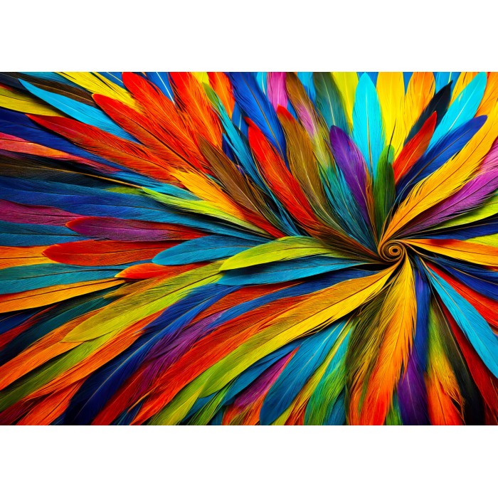 Puzzle  Enjoy-Puzzle-2133 Colorful Feathers