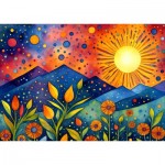 Puzzle  Enjoy-Puzzle-2134 Pluie au Coucher du Soleil