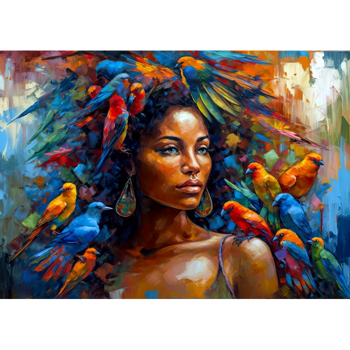 Puzzle  Enjoy-Puzzle-2190 Reine des Plumes