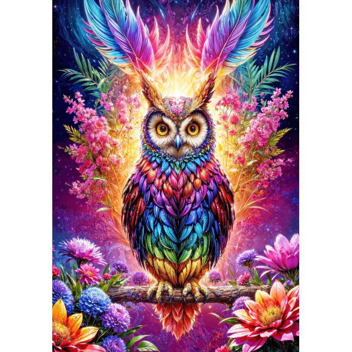 Puzzle  Enjoy-Puzzle-2234 Hibou Néon