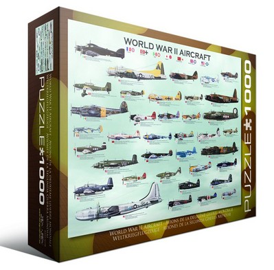 Puzzle Eurographics-6000-0075 Avions de la Seconde Guerre Mondiale