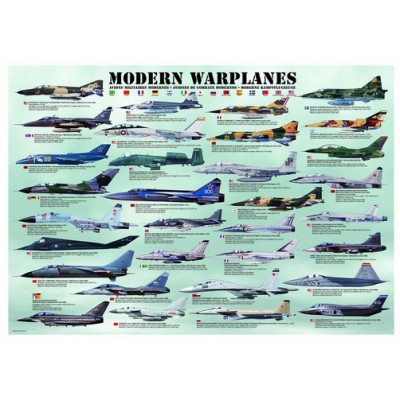 Puzzle Eurographics-6000-0076 Avions de l'ère moderne
