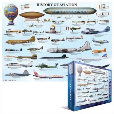 Puzzle Eurographics-6000-0086 Histoire de l'Aviation