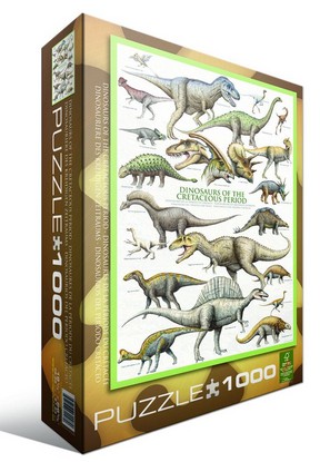 Puzzle Eurographics-6000-0098 Les Dinosaures - Période du Crétacé