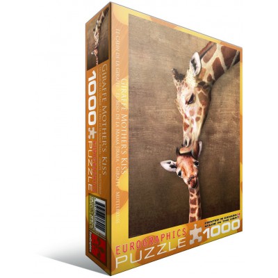 Puzzle Eurographics-6000-0301 La maman girafe et son girafon