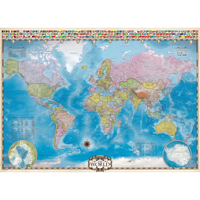 Puzzle Eurographics-6000-0557 Map of the World