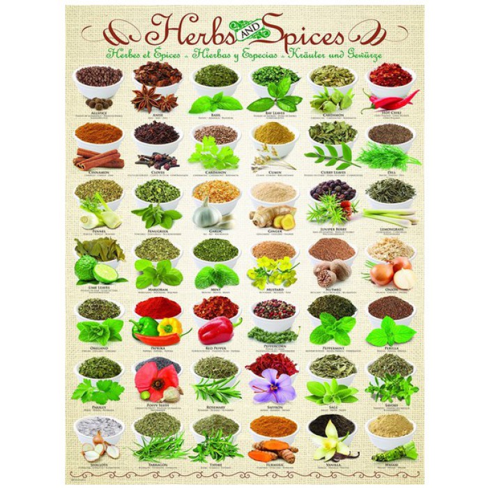 Puzzle  Eurographics-6000-0598 Herbes et Épices