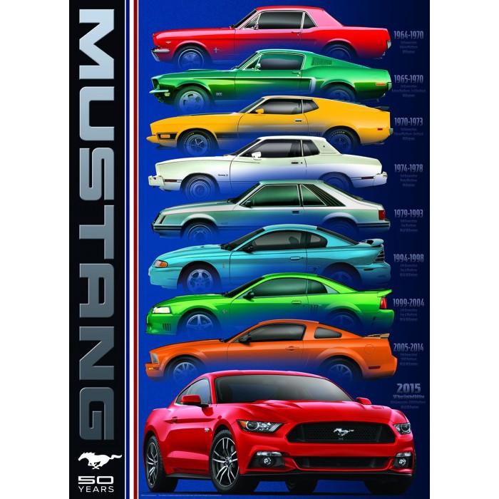 Puzzle Eurographics-6000-0699 Ford Mustang 50th Anniversary