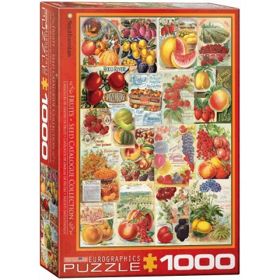 Puzzle Eurographics-6000-0818 Catalogue des Semences de Fruits