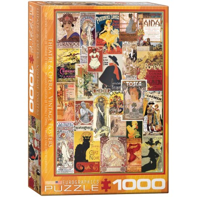 Puzzle Eurographics-6000-0935 Anciennes Affiches de Théâtre et d'Opéra