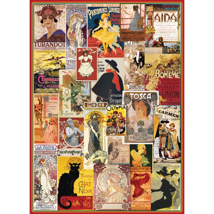 Puzzle  Eurographics-6000-0935 Anciennes Affiches de Théâtre et d'Opéra