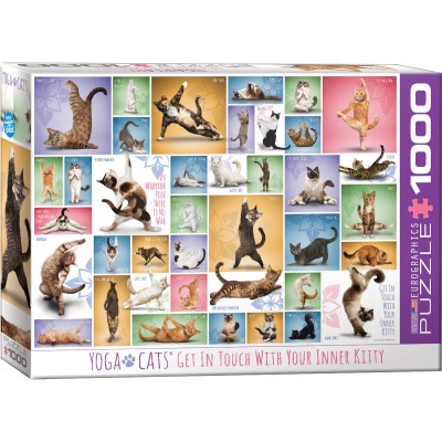 Puzzle Eurographics-6000-0953 Yoga Cats