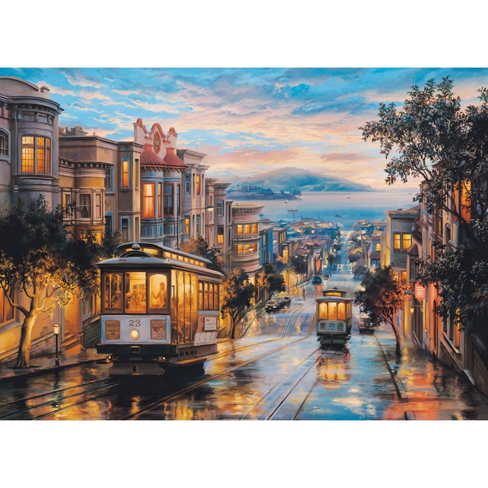 Puzzle Eurographics-6000-0957 Eugene Lushpin - San Francisco, Cable Car Heaven