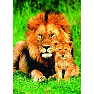 Puzzle Eurographics-6000-1148 Le lion et son petit