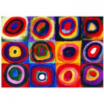 Puzzle  Eurographics-6000-1323 Kandinsky : Etude de couleurs de carrés