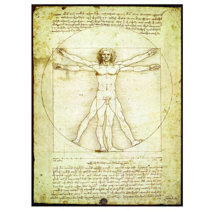 Puzzle Eurographics-6000-5098 Leonard de Vinci : L'homme de Vitruve