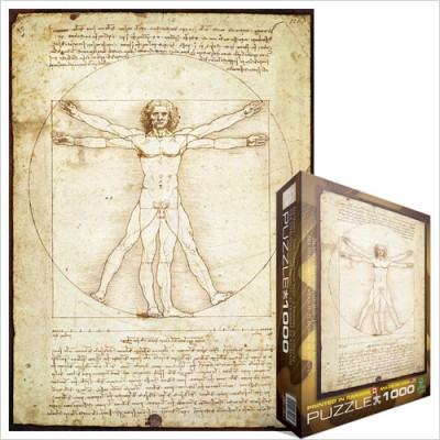 Puzzle Eurographics-6000-5098 Leonard de Vinci : L'homme de Vitruve