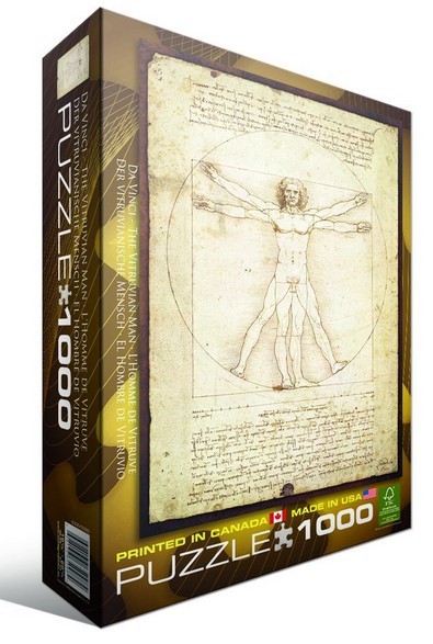 Puzzle Eurographics-6000-5098 Leonard de Vinci : L'homme de Vitruve