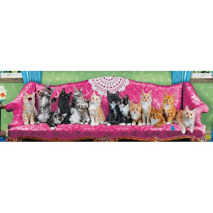 Puzzle  Eurographics-6010-5629 Chatons sur un Fauteuil