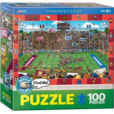 Puzzle Eurographics-6100-0474 Trouve Moi - Football Américain