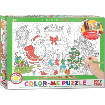 Puzzle Eurographics-6111-0918 Color Me - Veille de Noël