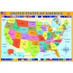 Puzzle  Eurographics-6200-0651 Carte des Etats-Unis