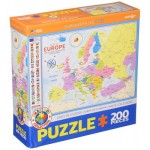 Puzzle  Eurographics-6200-5374 Carte de l'Europe (en anglais)