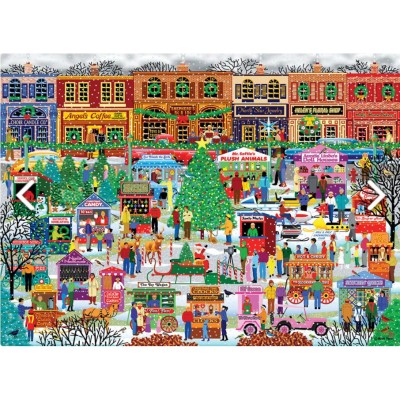 Puzzle Eurographics-6500-5503 Pièces XXL - Downtown Holiday Festival