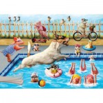 Puzzle  Eurographics-6500-5878 Pièces XXL - Journée de folie à la piscine - Lucia Heffer