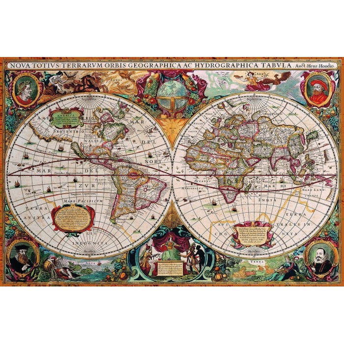 Puzzle Eurographics-8220-1997 Antique World Map