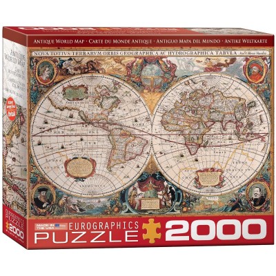 Puzzle Eurographics-8220-1997 Antique World Map