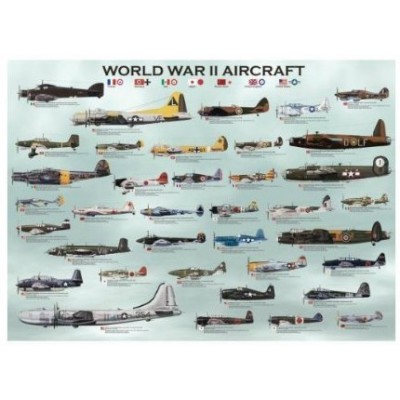 Puzzle Eurographics-8300-0075 Avions de la 2ème Guerre Mondiale