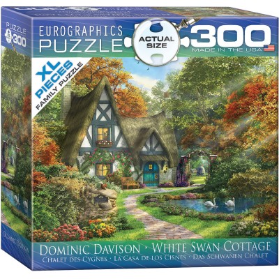 Eurographics-8300-0977 Pièces XXL - Familiy Puzzle: Dominic Davison - White Swan Cottage