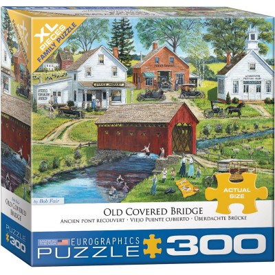 Puzzle Eurographics-8300-5383 Pièces XXL - Le Vieux Pont Couvert de Bob Fair