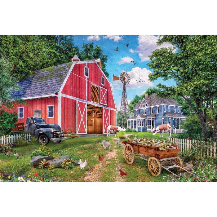 Puzzle  Eurographics-8551-5601 Family Farm Tin