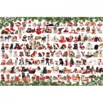 Puzzle   Holiday Dogs Tin