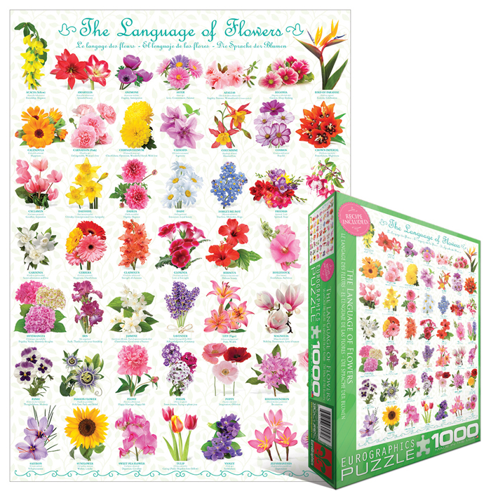 Puzzle Le language des Fleurs Eurographics-6000-0579 1000 pièces Puzzles -  Forêts, Fleurs et Jardins
