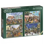   4 Puzzles - Seasons in The Village