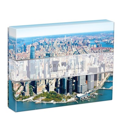 Galison-36632 New York City - Puzzle Double Face de 500 Pièces