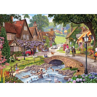 Gibsons-G5045 2 Puzzles - Steve Crisp - Summer Days & Snowflakes