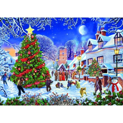 Puzzle Gibsons-G6224 Steve Crisp - The Village Christmas Tree